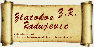 Zlatokos Radujević vizit kartica